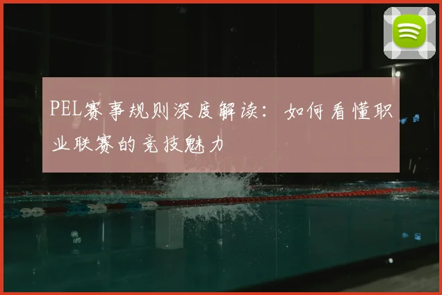 PEL赛事规则深度解读：如何看懂职业联赛的竞技魅力